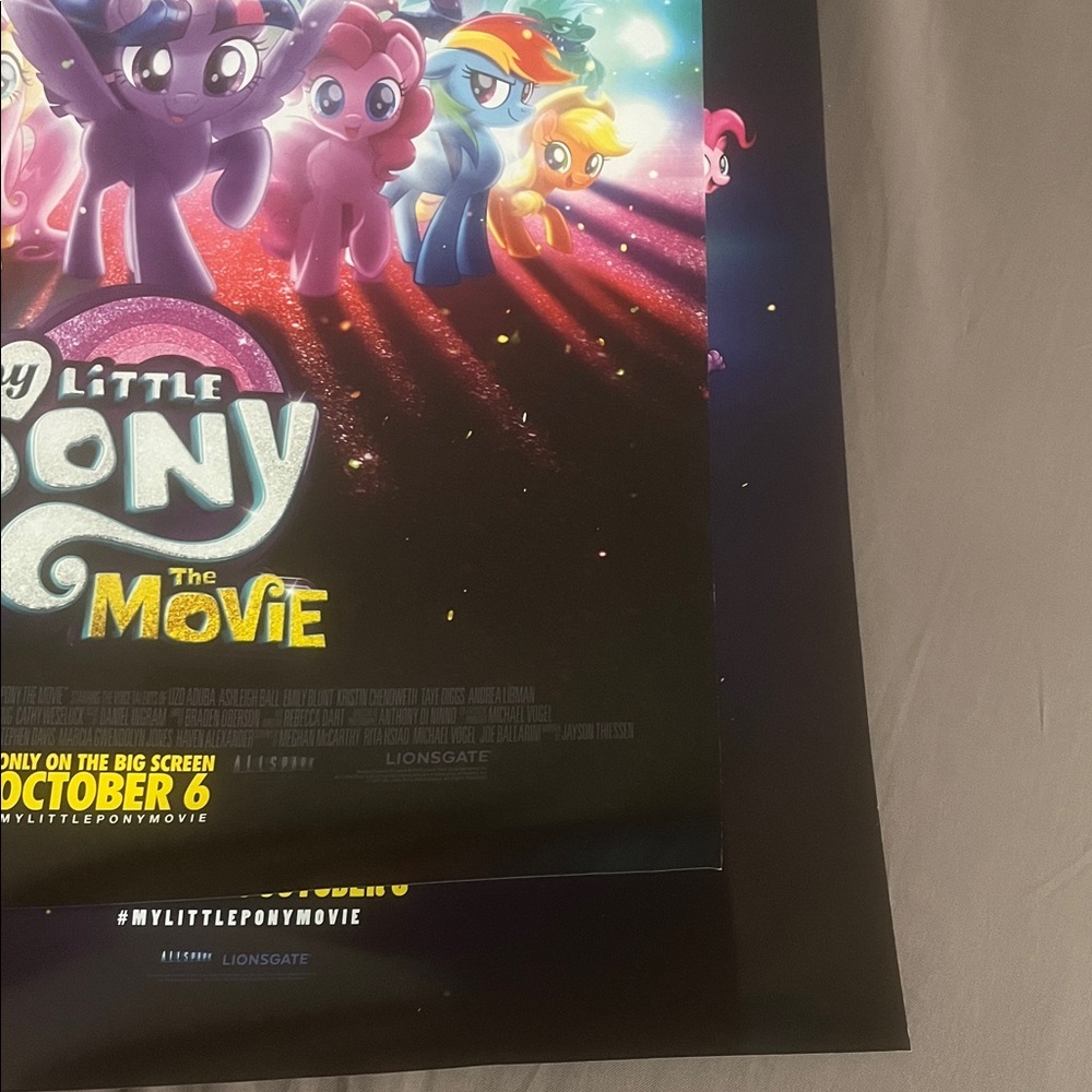 My Little Pony BOTH Movie Posters 2017 13.5x20 Hasbro Lions Gate Origin new - Picture 10 of 14